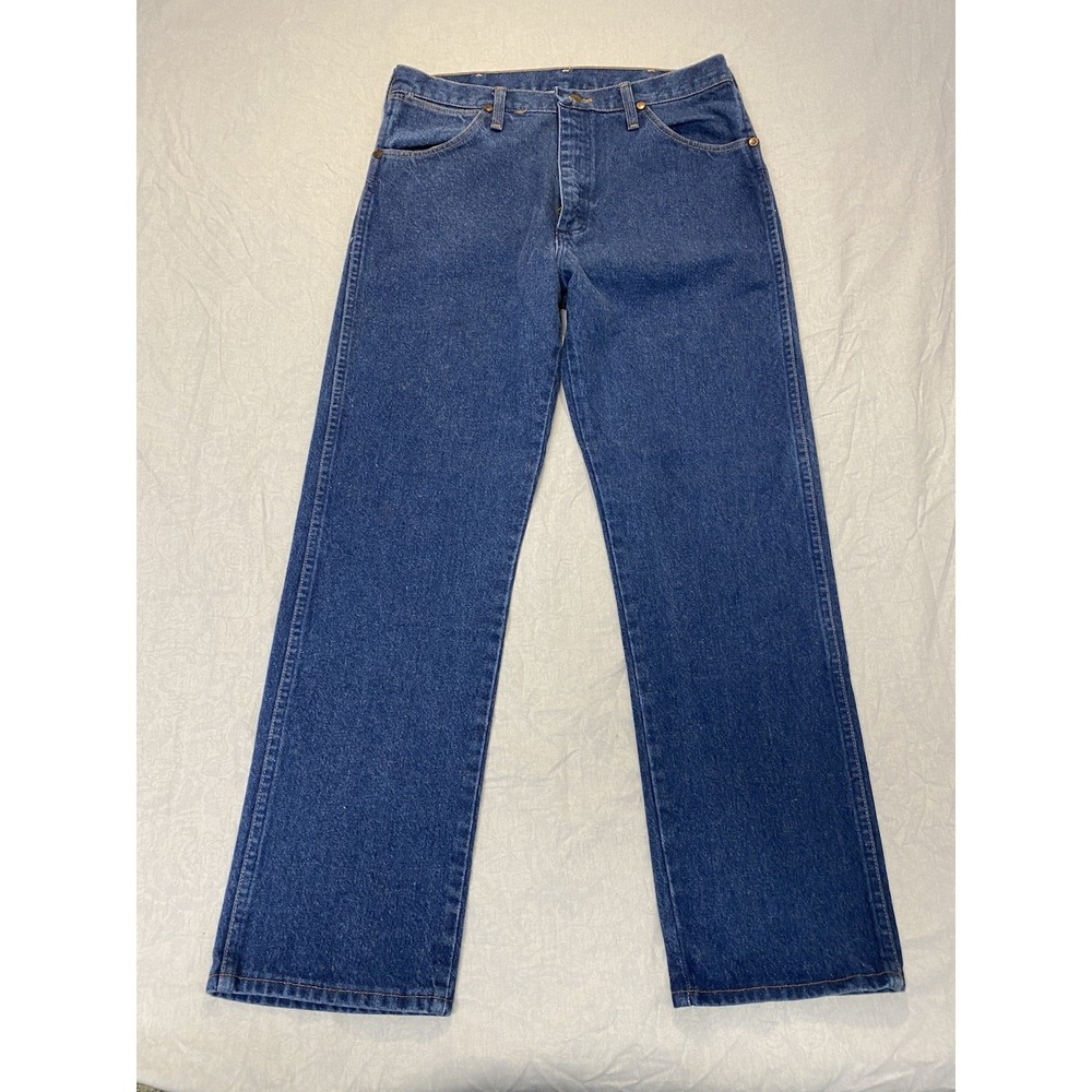 Vintage Wrangler 13MWZ Cowboy Cut Jeans USA Western Denim Mens 35x30